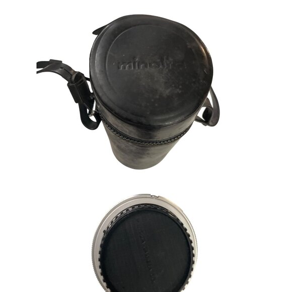 Vintage Minolta Mc Tele Rokkor-pe 200mm F/4.5 Camera Lens With Original Case - Picture 3 of 4